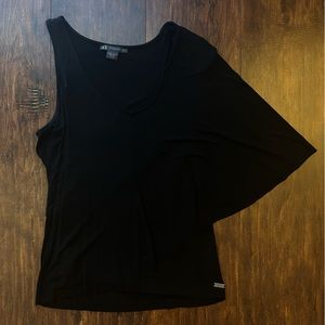 Armani Exchange Black Asymmetrical Top Size XXS